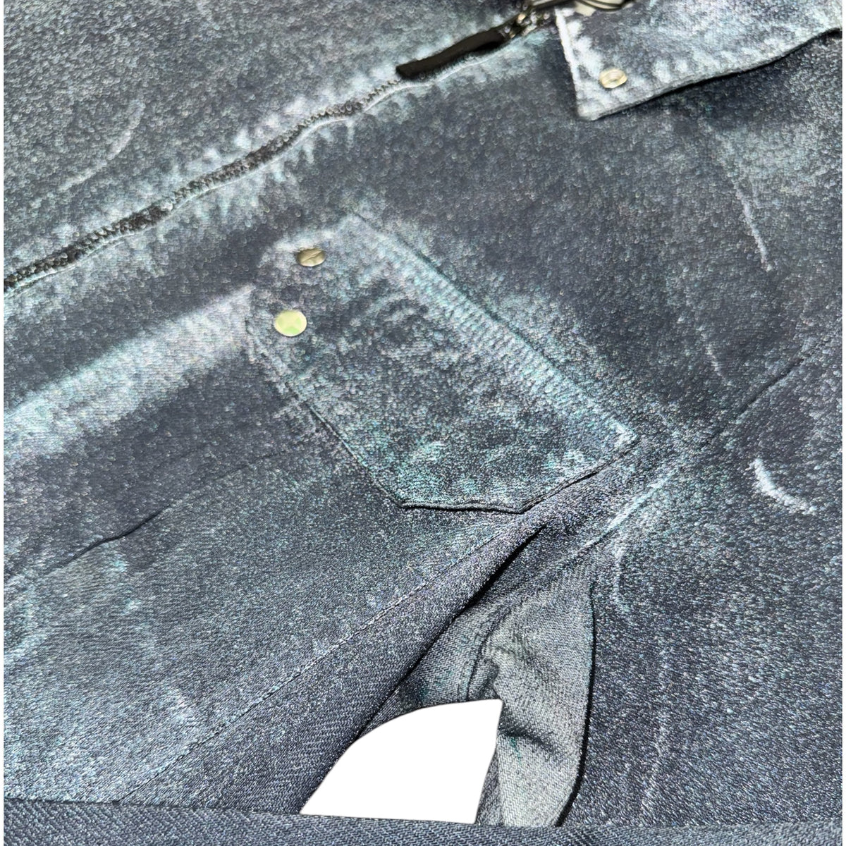 Stone Island Hand Sprayed Reflective Light Bull Denium-TC
