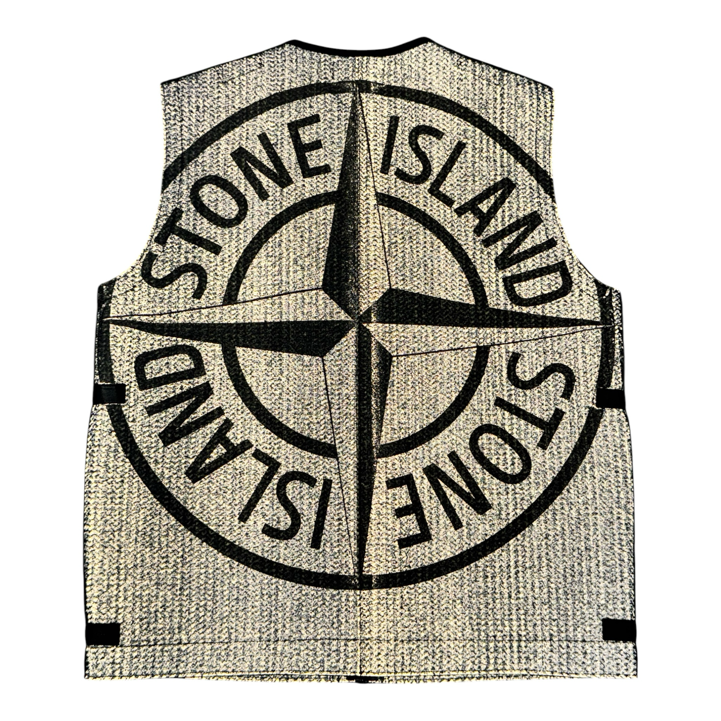 Stone Island Charcoal Needle Punched Reflective Gilet