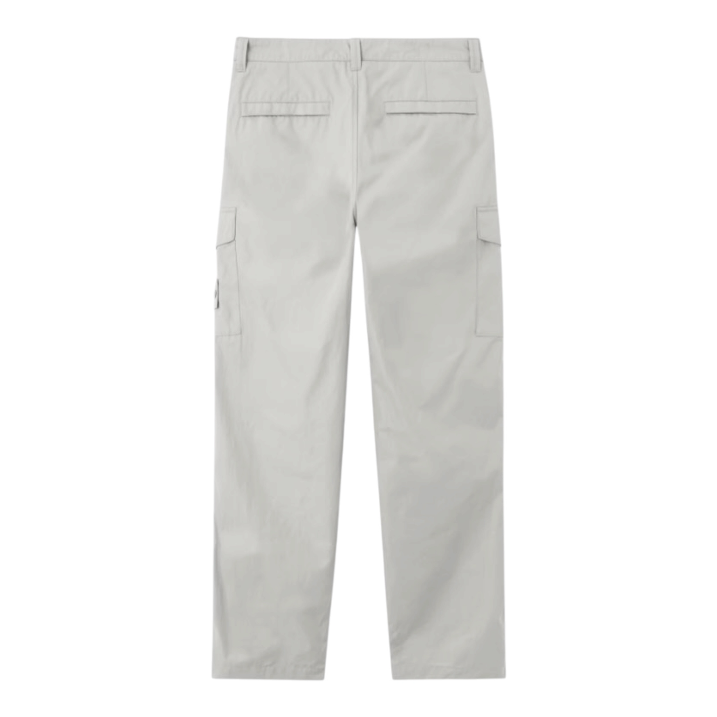 Urban Saints light grey cargo pants with multiple pockets and relaxed fit.
