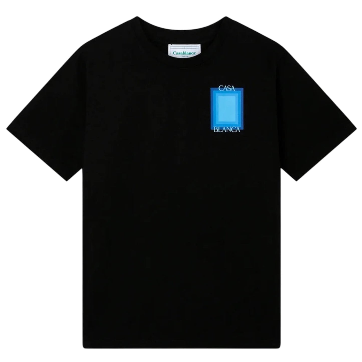 CASABLANCA DEGRADE SCREEN DESIGN BLACK T SHIRT