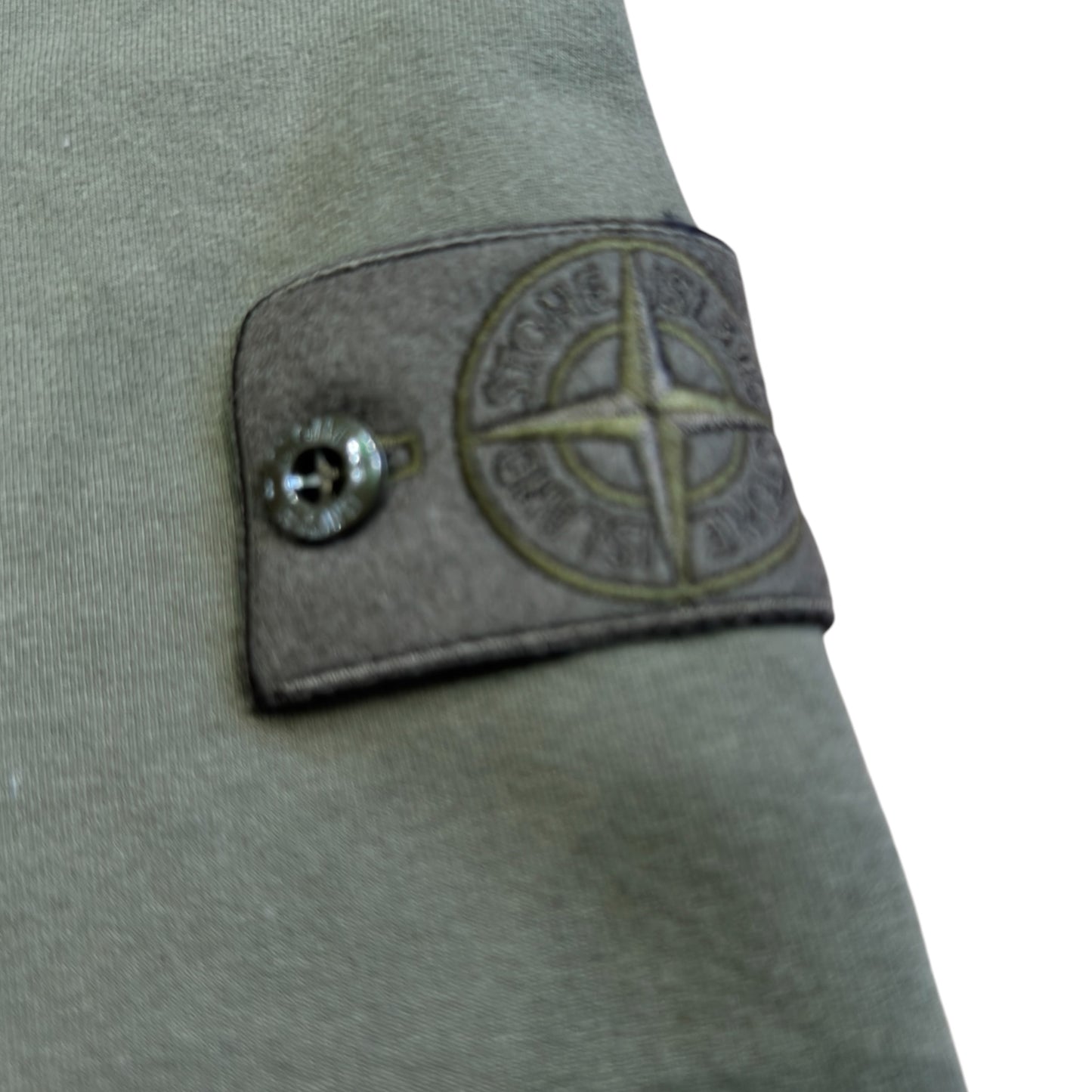 Stone Island Khaki Ghost full Zip Sweatshirt