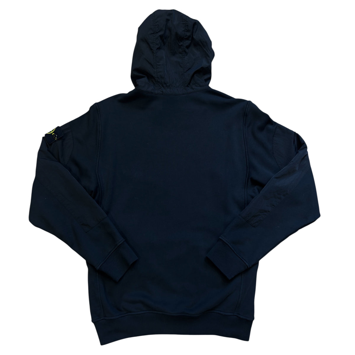Stone Island Cotton Nylon Panel Hoodie