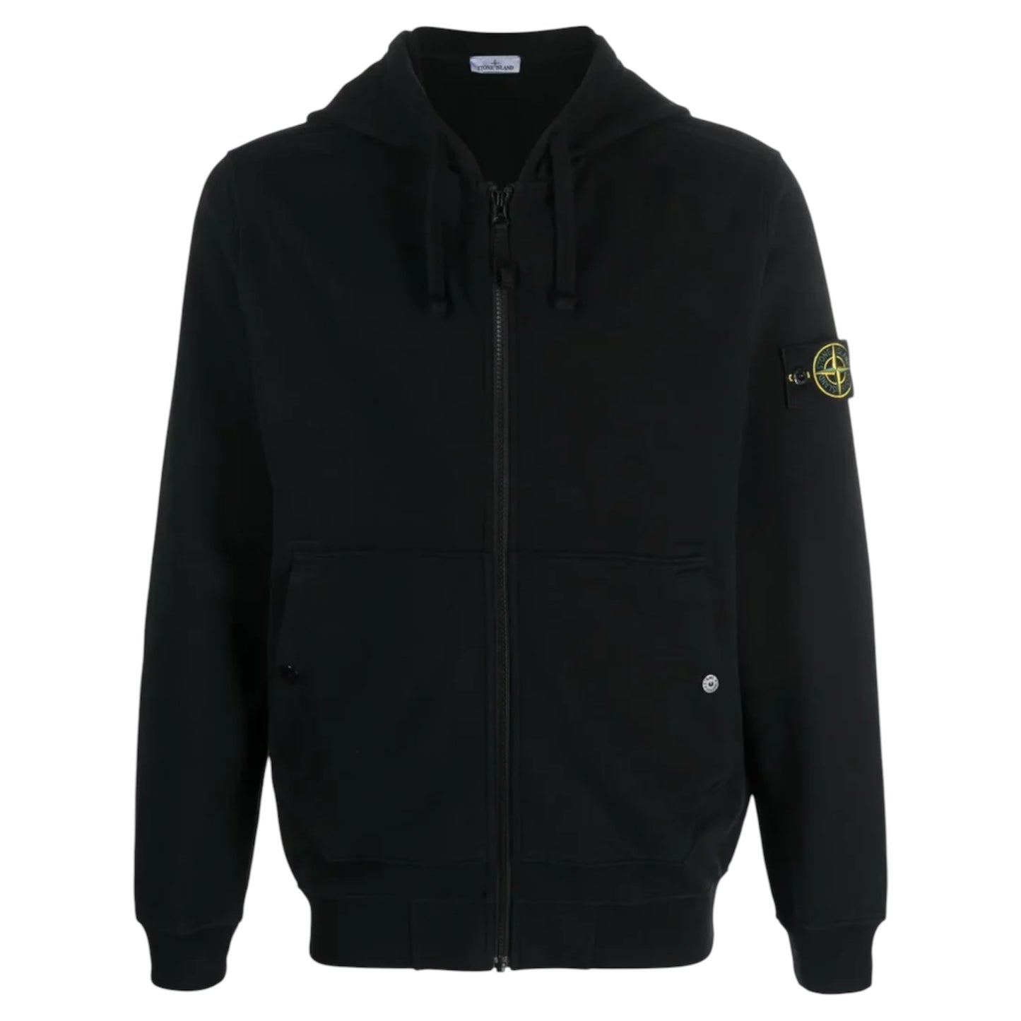 Stone Island Full Zip Hoodie - Button detail