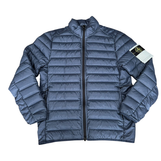 Stone Island Loom Woven Coat - Navy