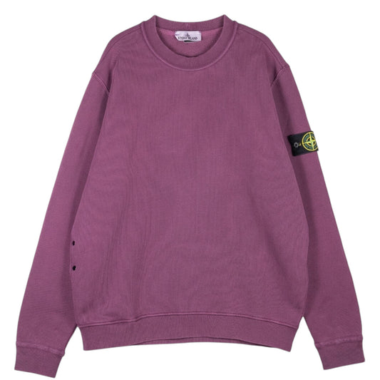 Stone Island Sweater with Bottom Side Pocket - Purple