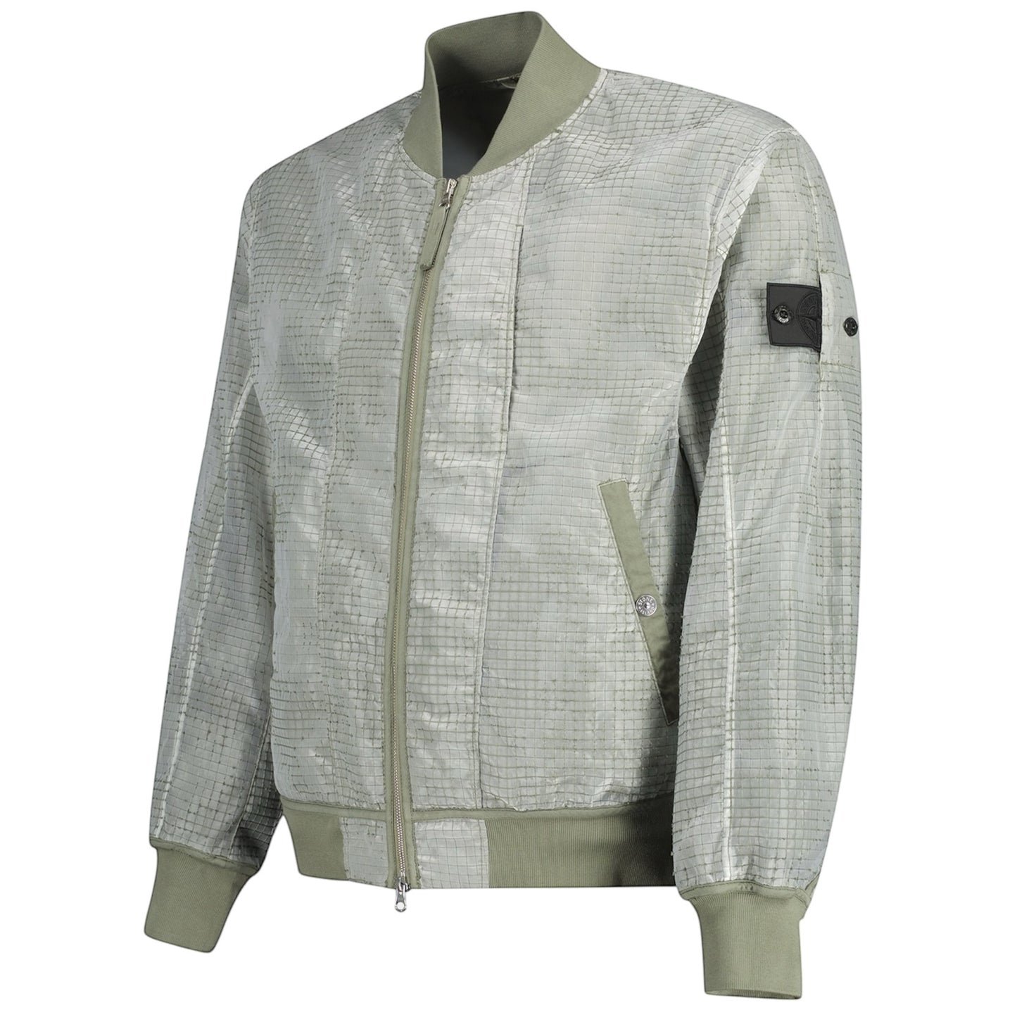 Stone Island Shadow Project Green Distorted Ripstop Organza-TC Jacket