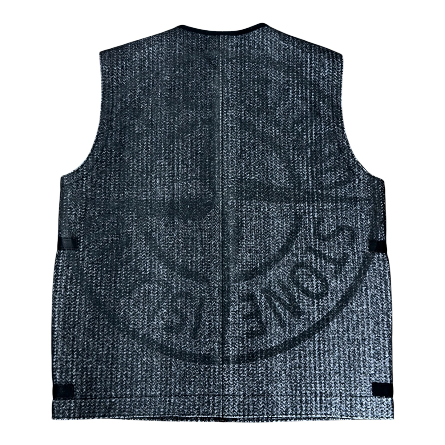 Stone Island  Charcoal Needle Punched Reflective Gilet