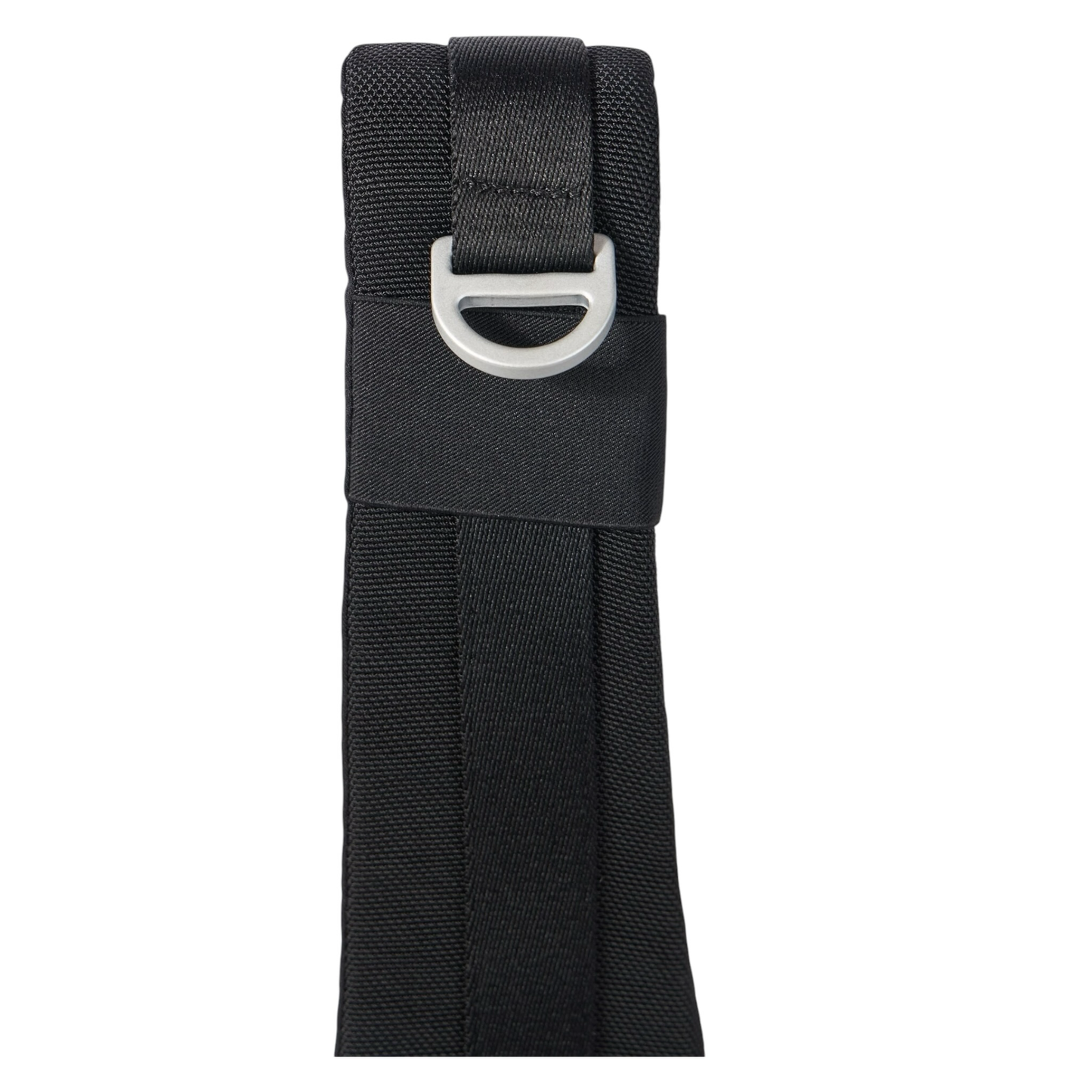 Urban Saints black nylon crossbody sling bag with adjustable strap and D-ring detail.