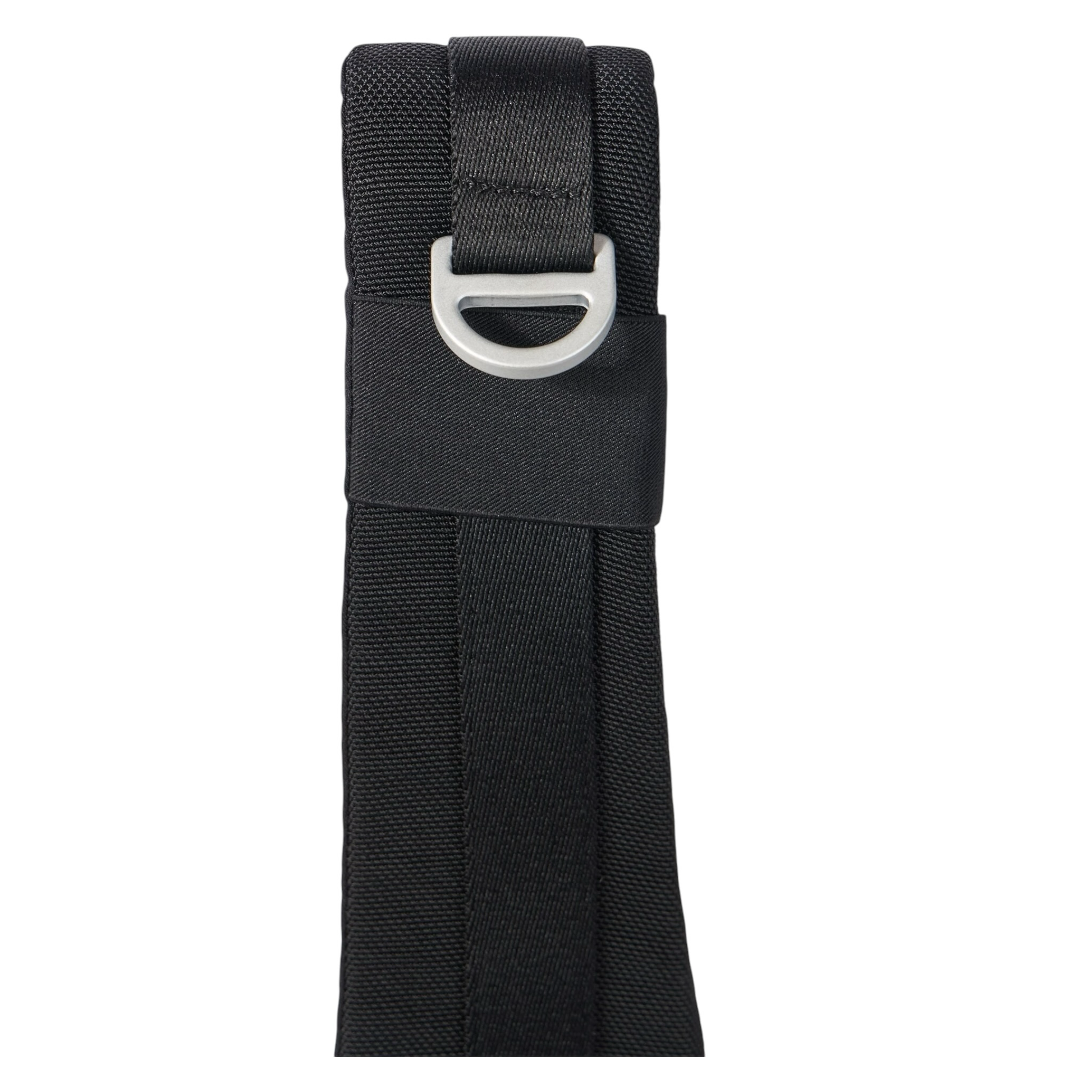 Urban Saints black nylon crossbody sling bag with adjustable strap and D-ring detail.