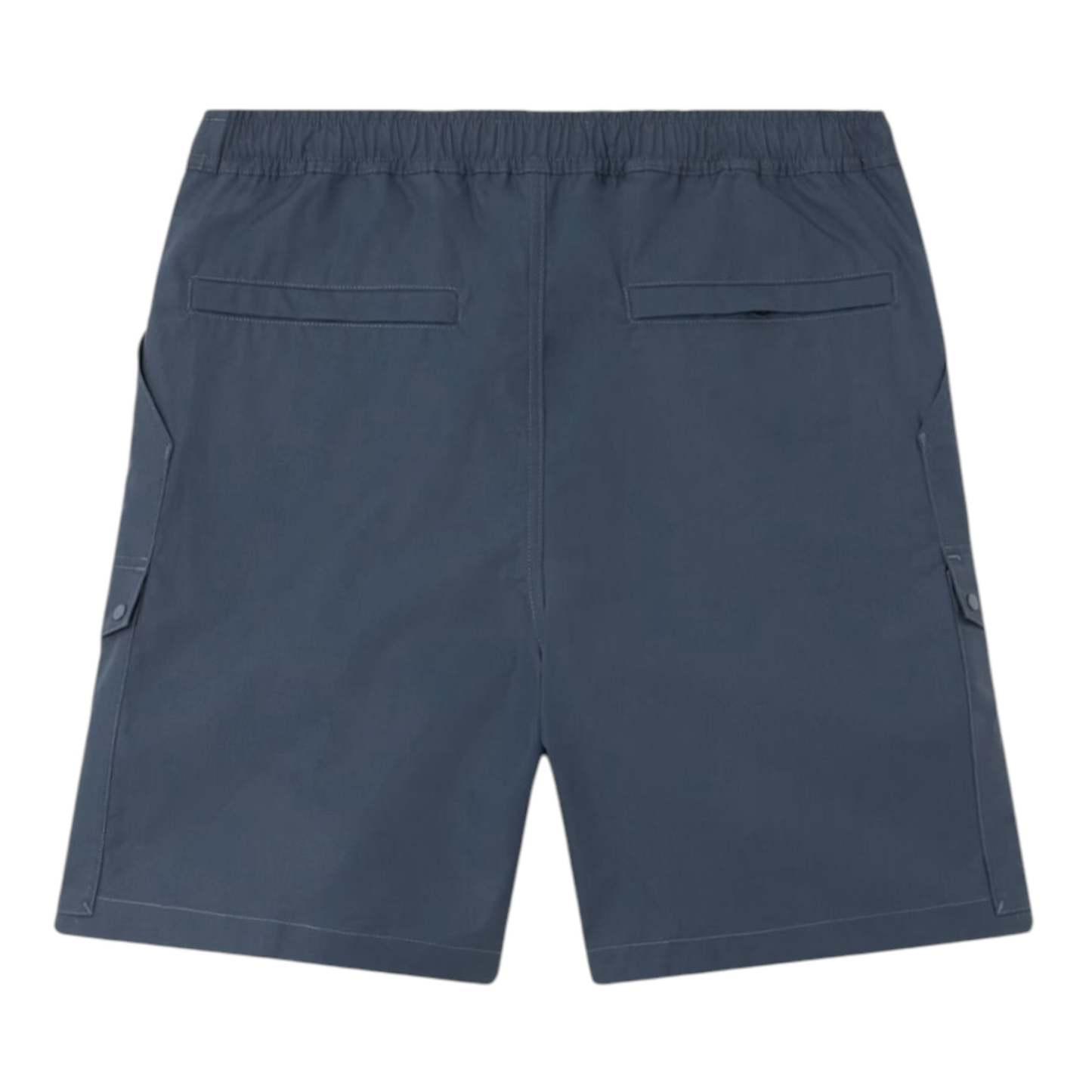 Urban Saints deep navy cargo shorts with elasticated waistband and drawstring, multiple pockets.
